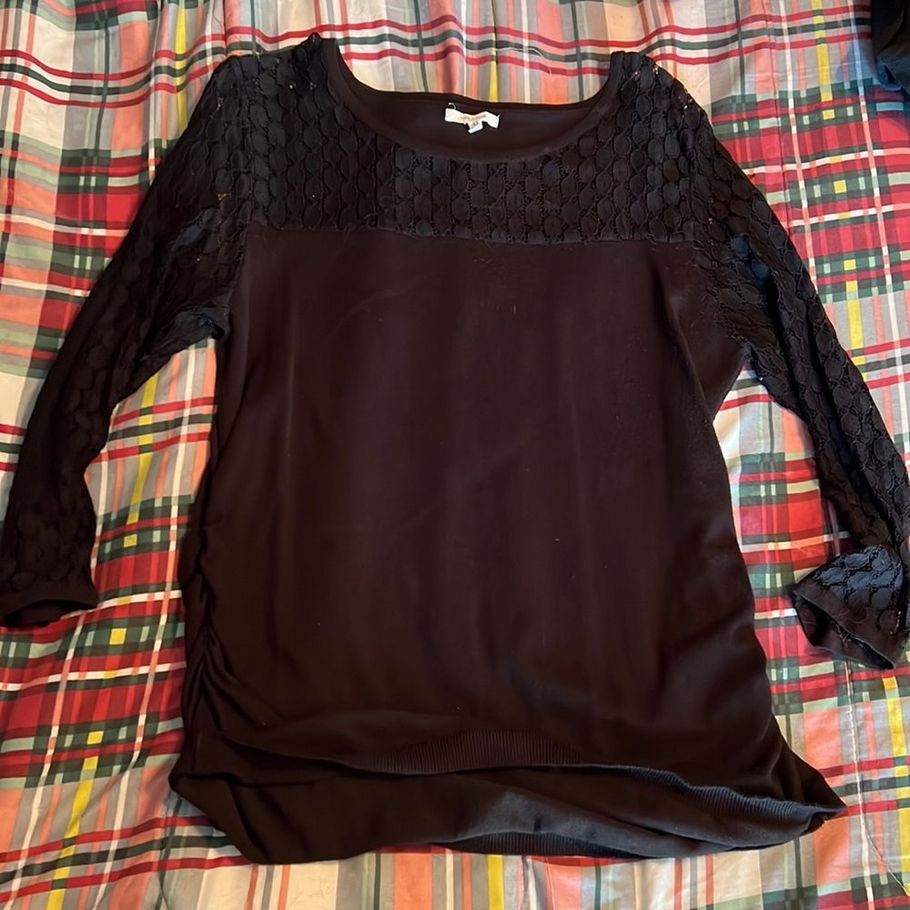 Maurices 3/4 sleeve lacy sweater